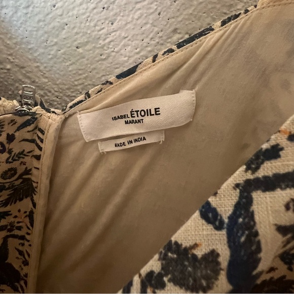 Isabel Marant Etoile Topaz Ruffled Printed Linen Mini Dress - Picture 15 of 16